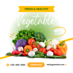 Green Minimalist Fresh & Healthy Organic Vegetables Instagram Post (2)