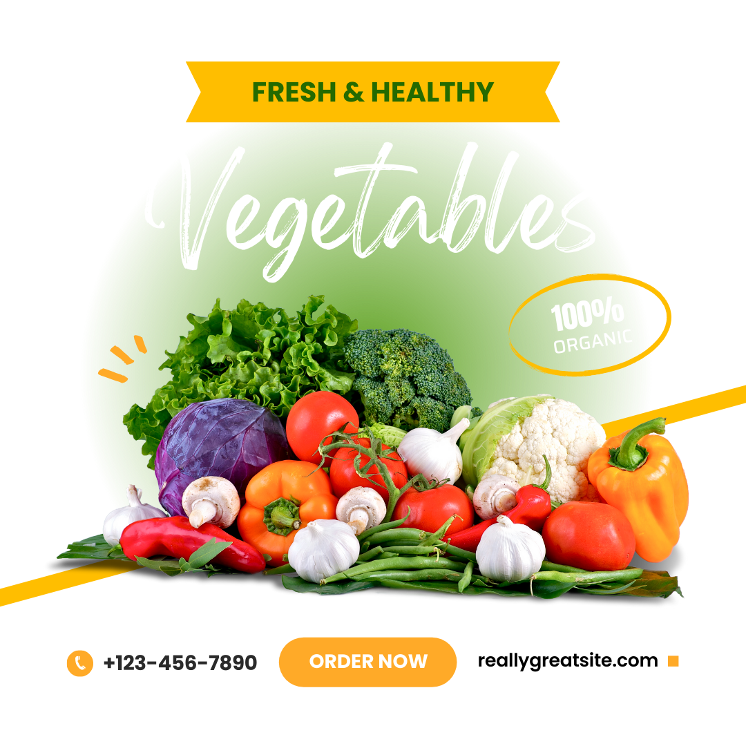 Green Minimalist Fresh & Healthy Organic Vegetables Instagram Post (2)